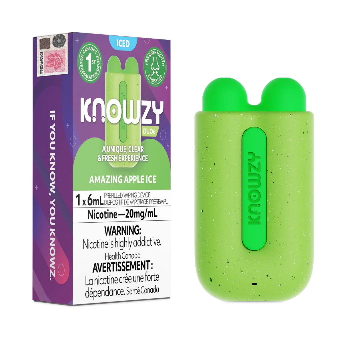 Knowzy Duo6 Amazing Apple Ice (Provincial Tax)