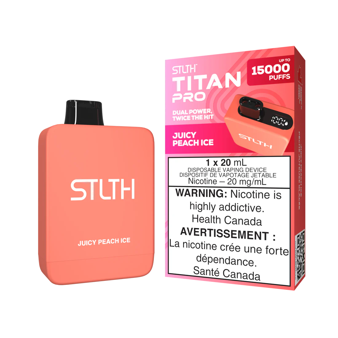 Stlth Titan Pro 15000 juicy peach ice*