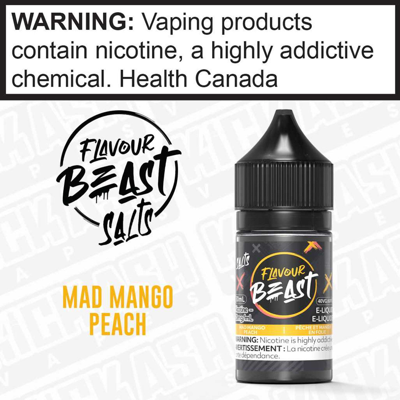 Flavour Beast eliquid Mad Mango Peach 10mg/30ml *