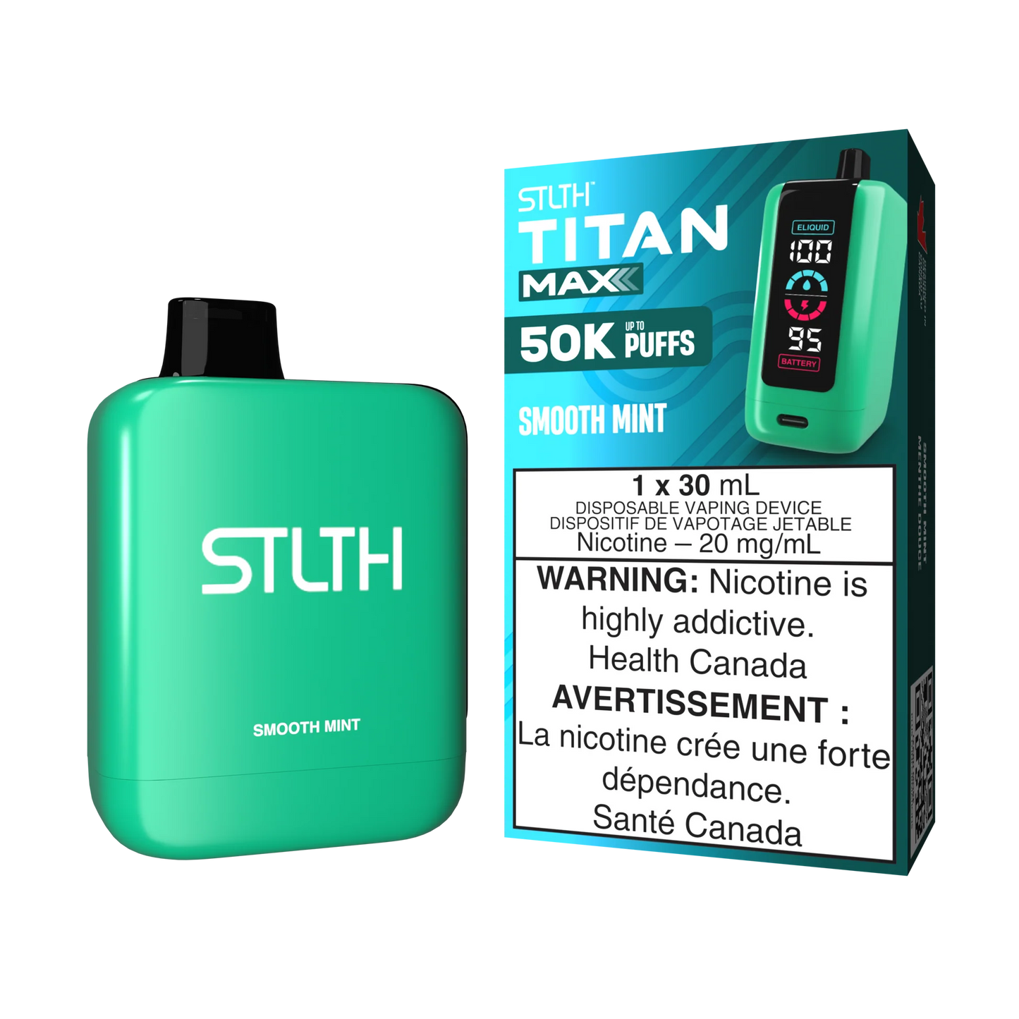 Stlth Titan max 50000 smooth mint (Provincial Tax)