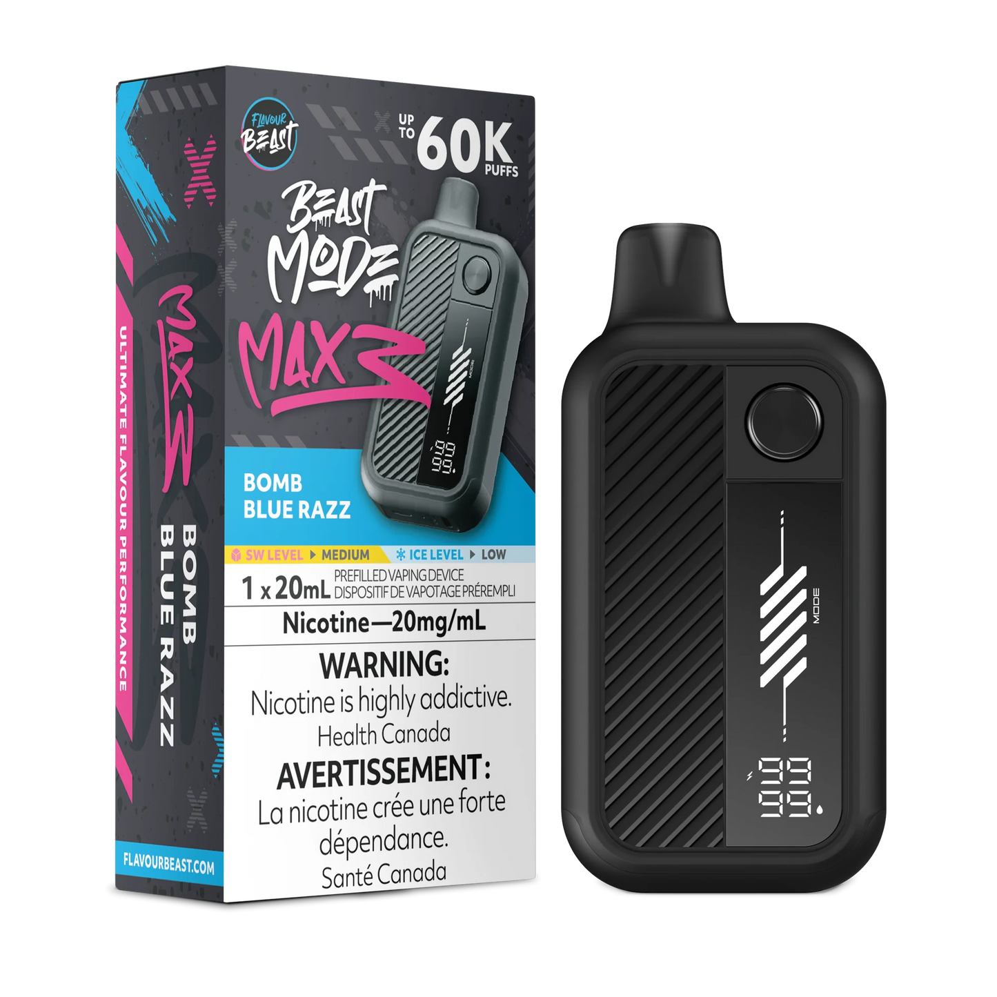 Flavour Beast Max 3 60k Bomb Blue Razz (Provincial)