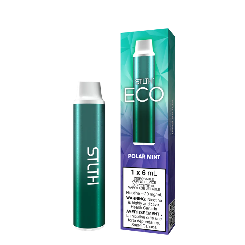 Stlth eco Polar mint 0mg Nic Free (Provincial tax)