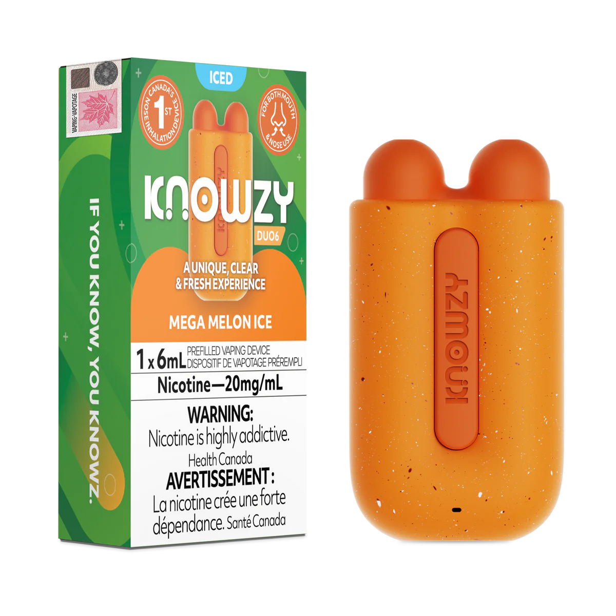 Knowzy Duo6 Mega Melon Ice (Provincial Tax)