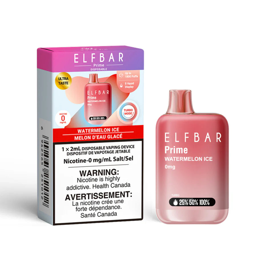 Elfbar 1800 Watermelon Ice 0mg (Provincial)