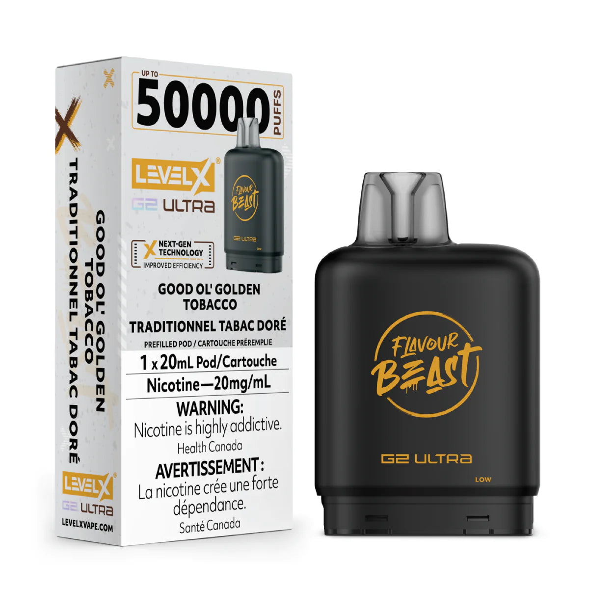 Level x 50k good ol’ golden tobacco
