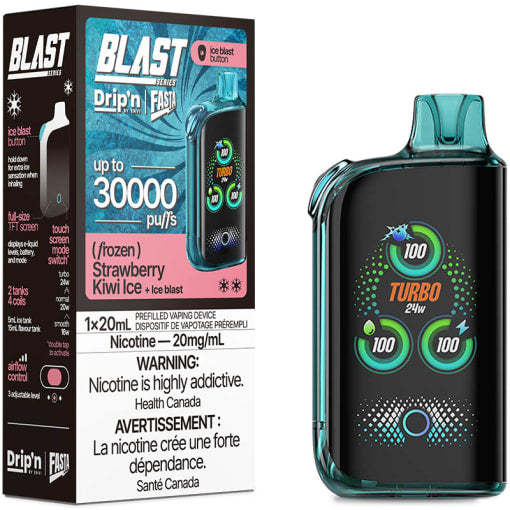 Dripn blast 30000 strawberry kiwi ice (provincial tax)