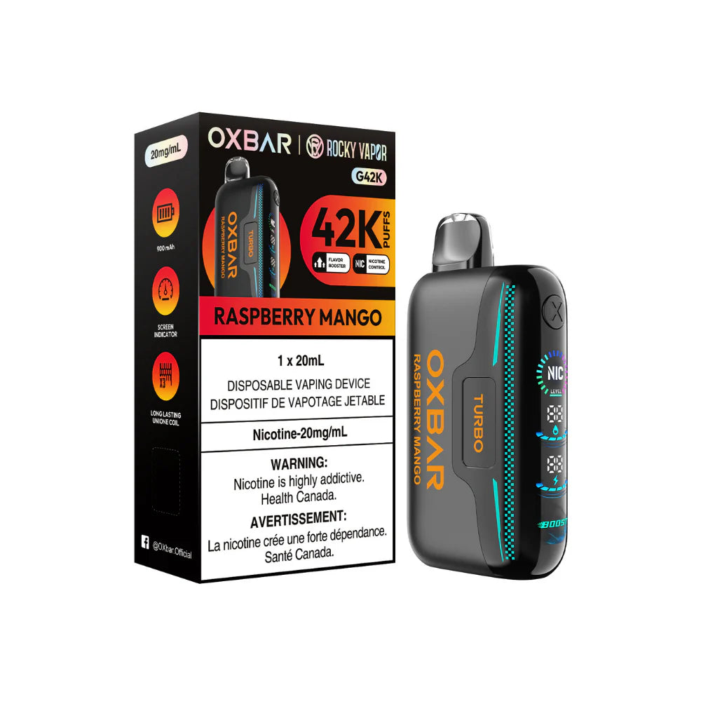 Oxbar 42k Raspberry mango (Provincial tax)
