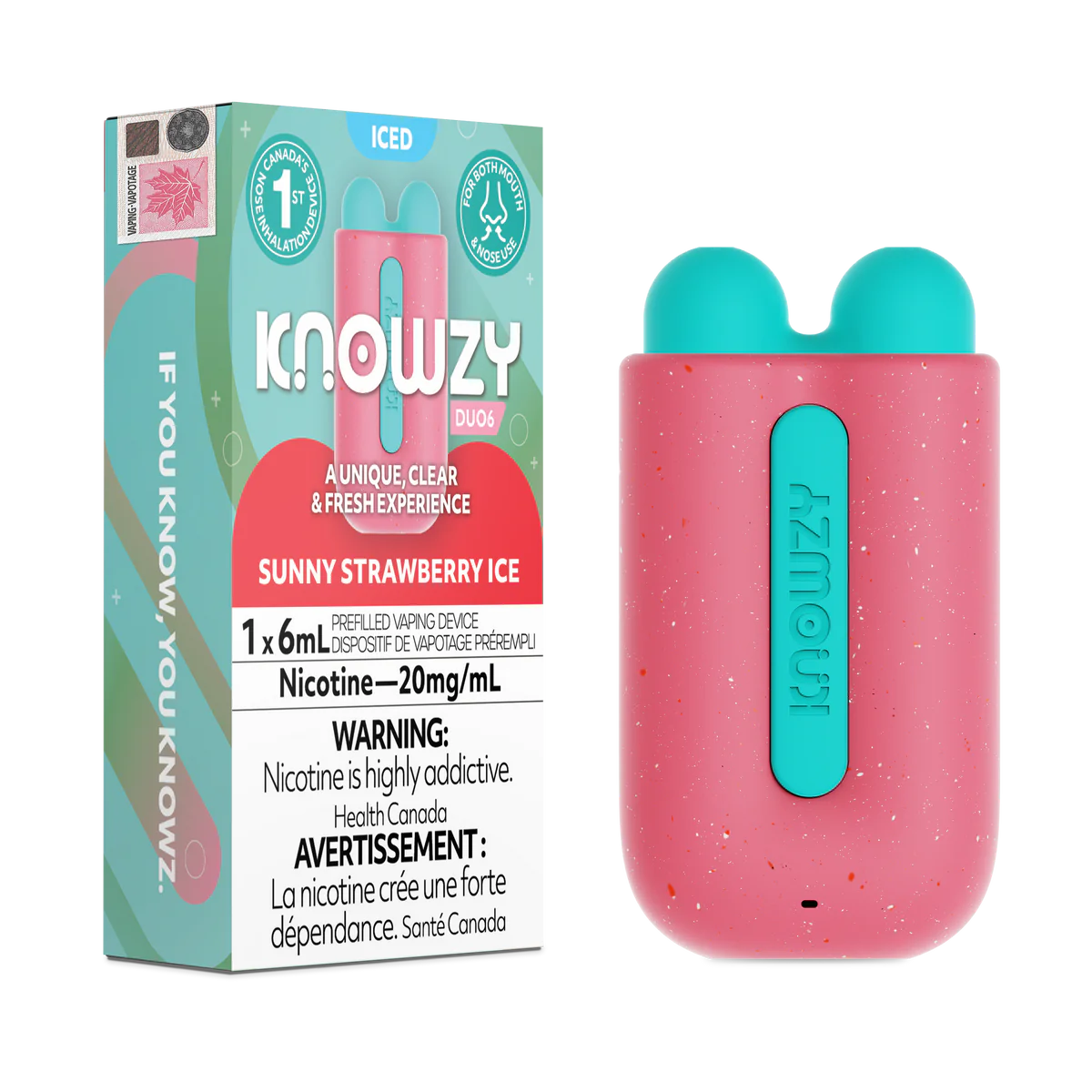 Knowzy Duo6 Sunny Strawberry Ice (Provincial Tax)
