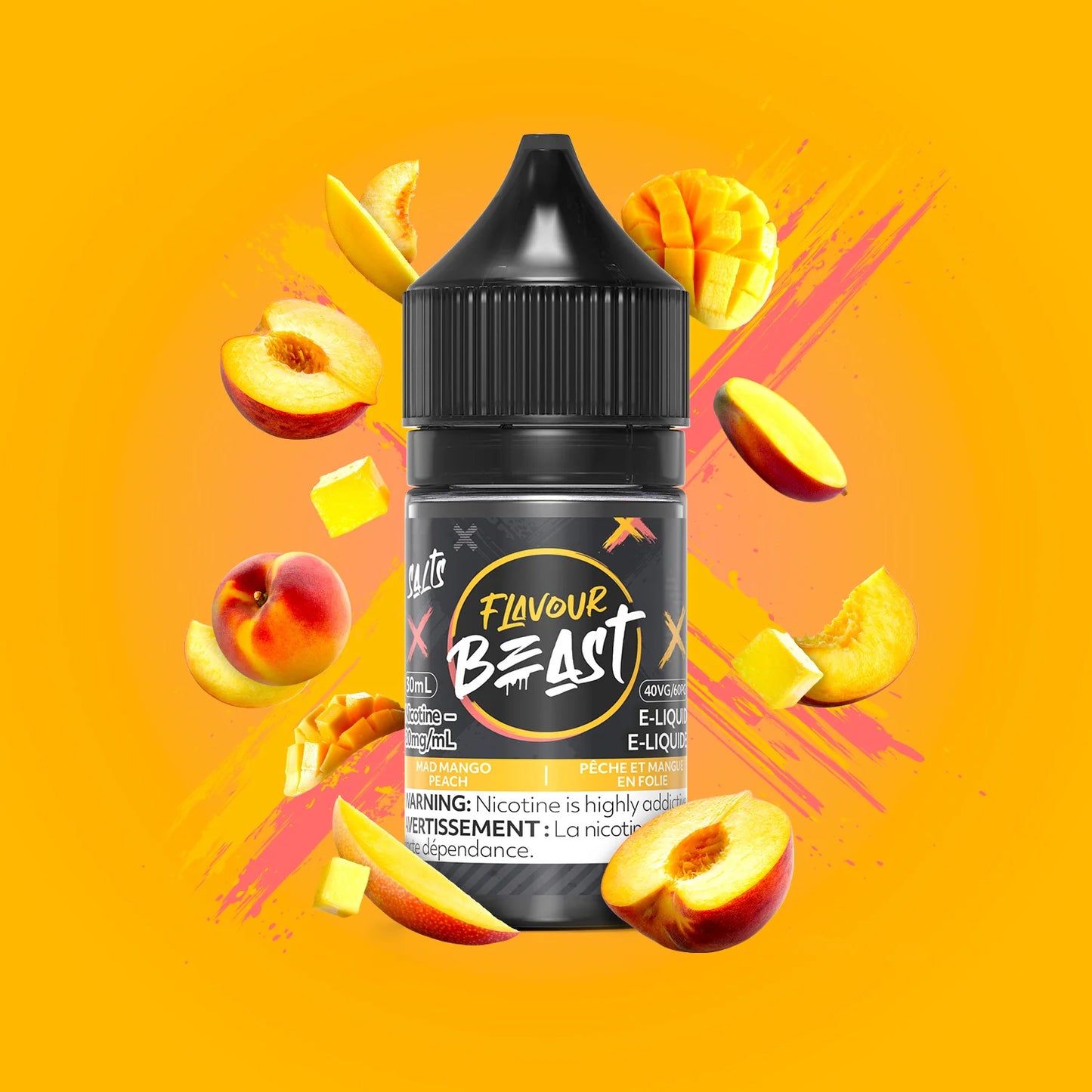 Flavour beast eliquid mad mango peach 20mg (provincial)