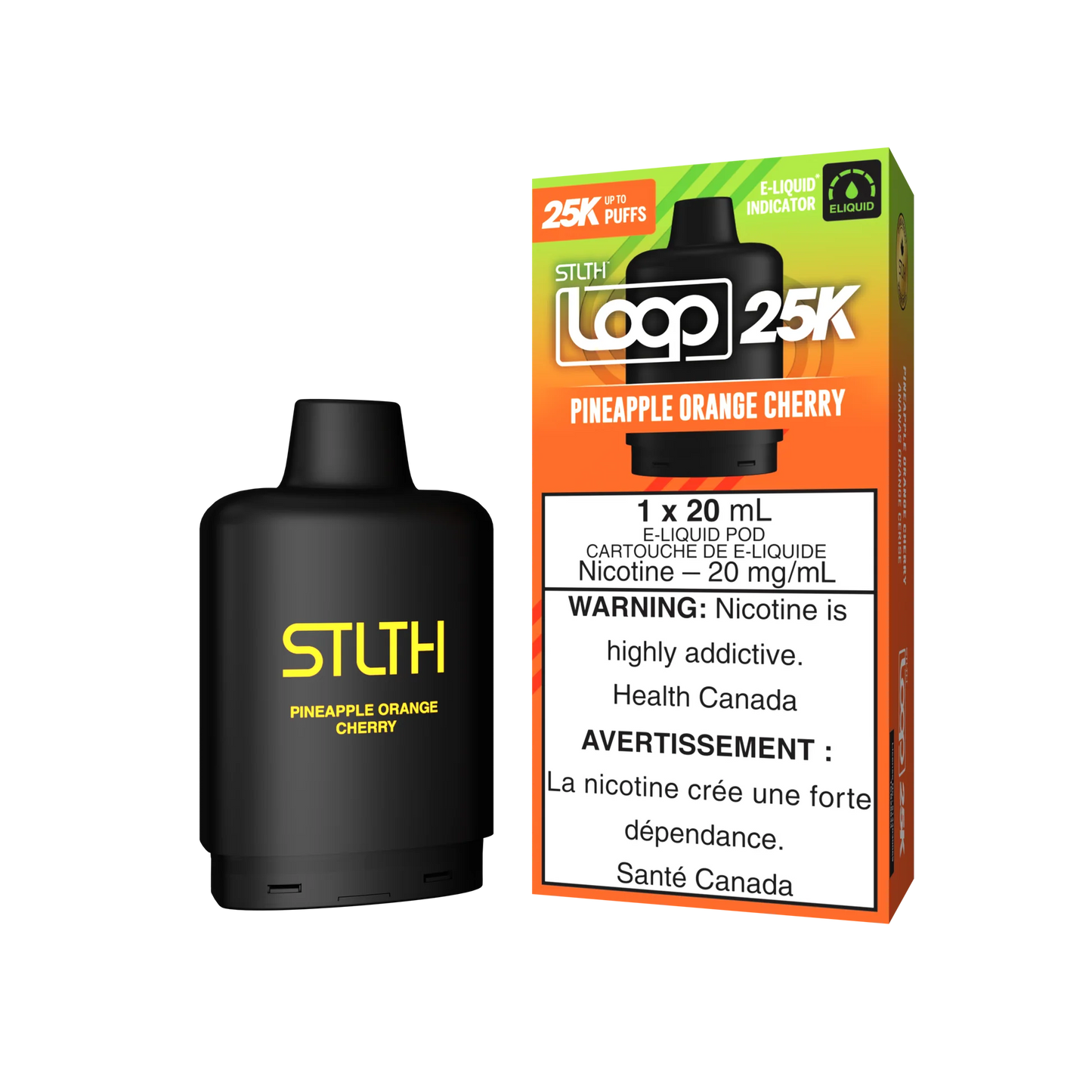 STLTH Loop pods 25k Pineapple Orange Cherry (Provincial Tax)