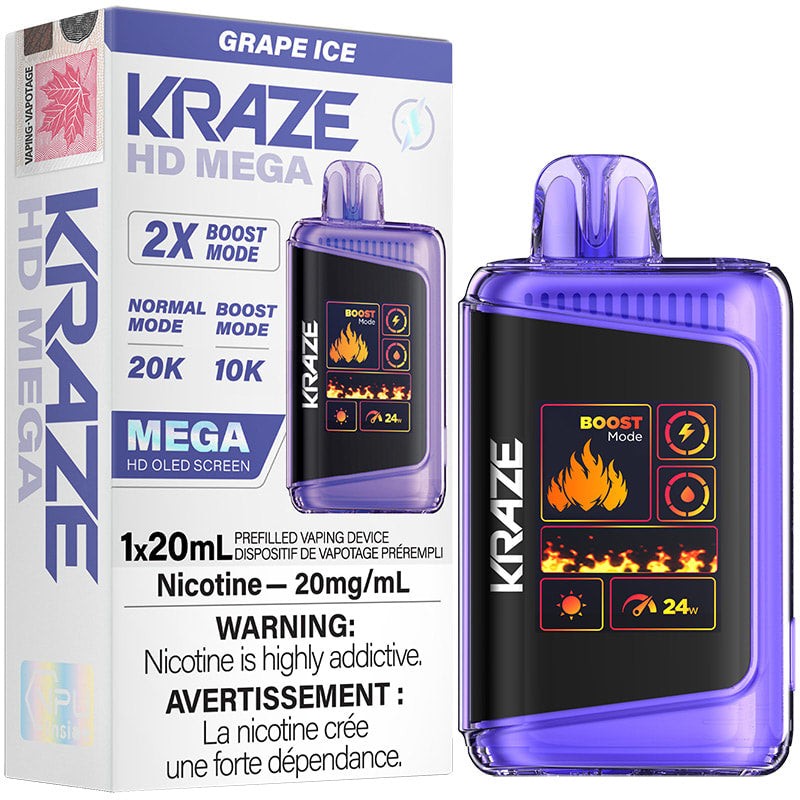 Kraze hd 20k Grape ice *