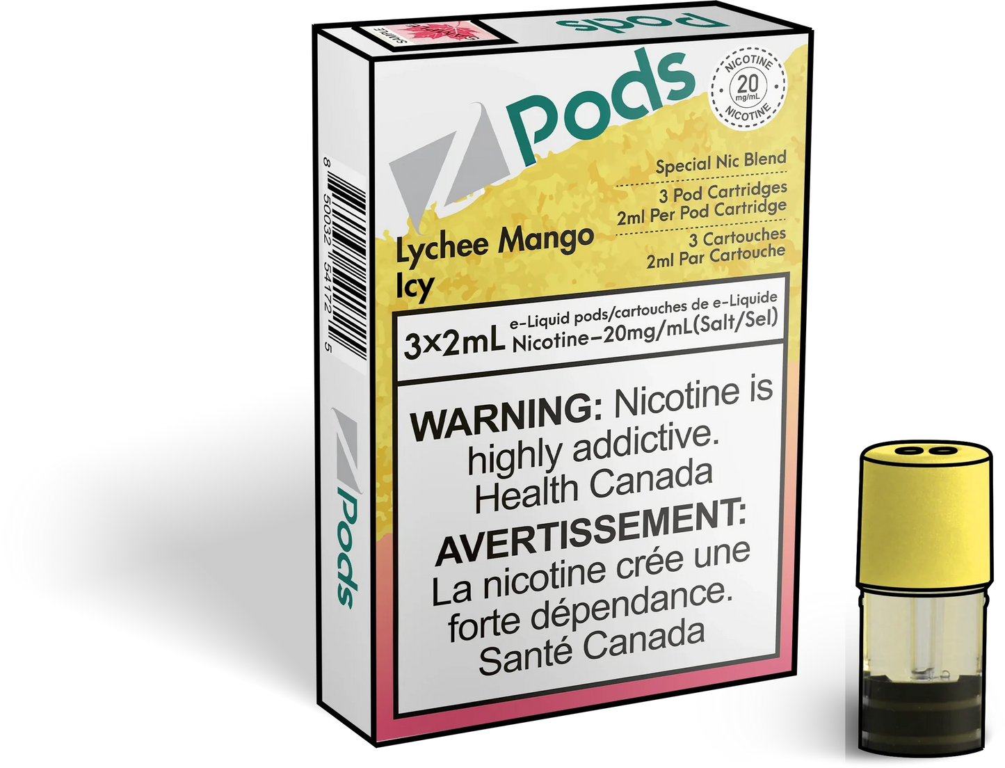 Zpods 2% Lychee mango icy (Provincial Tax)