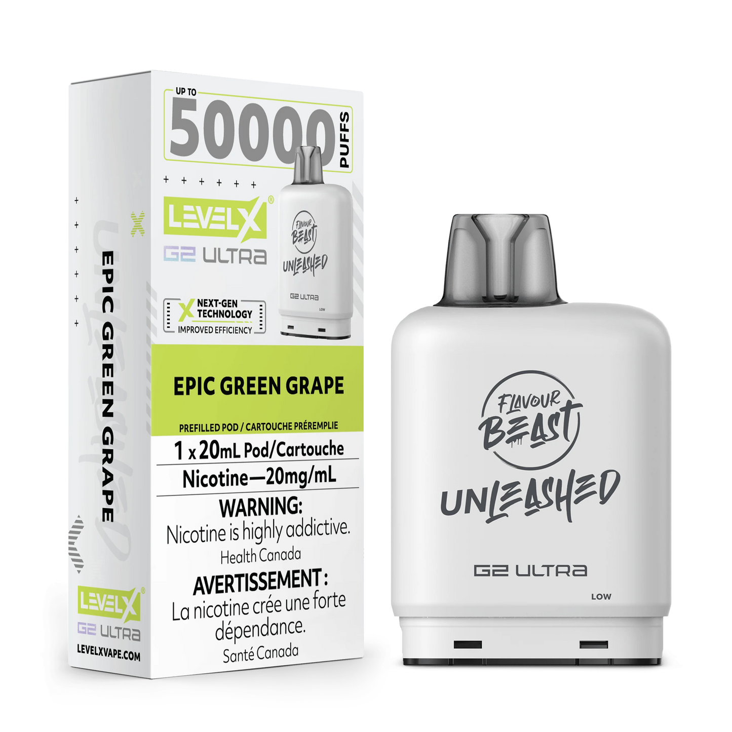 Level x 50k epic green grape (provincial tax)