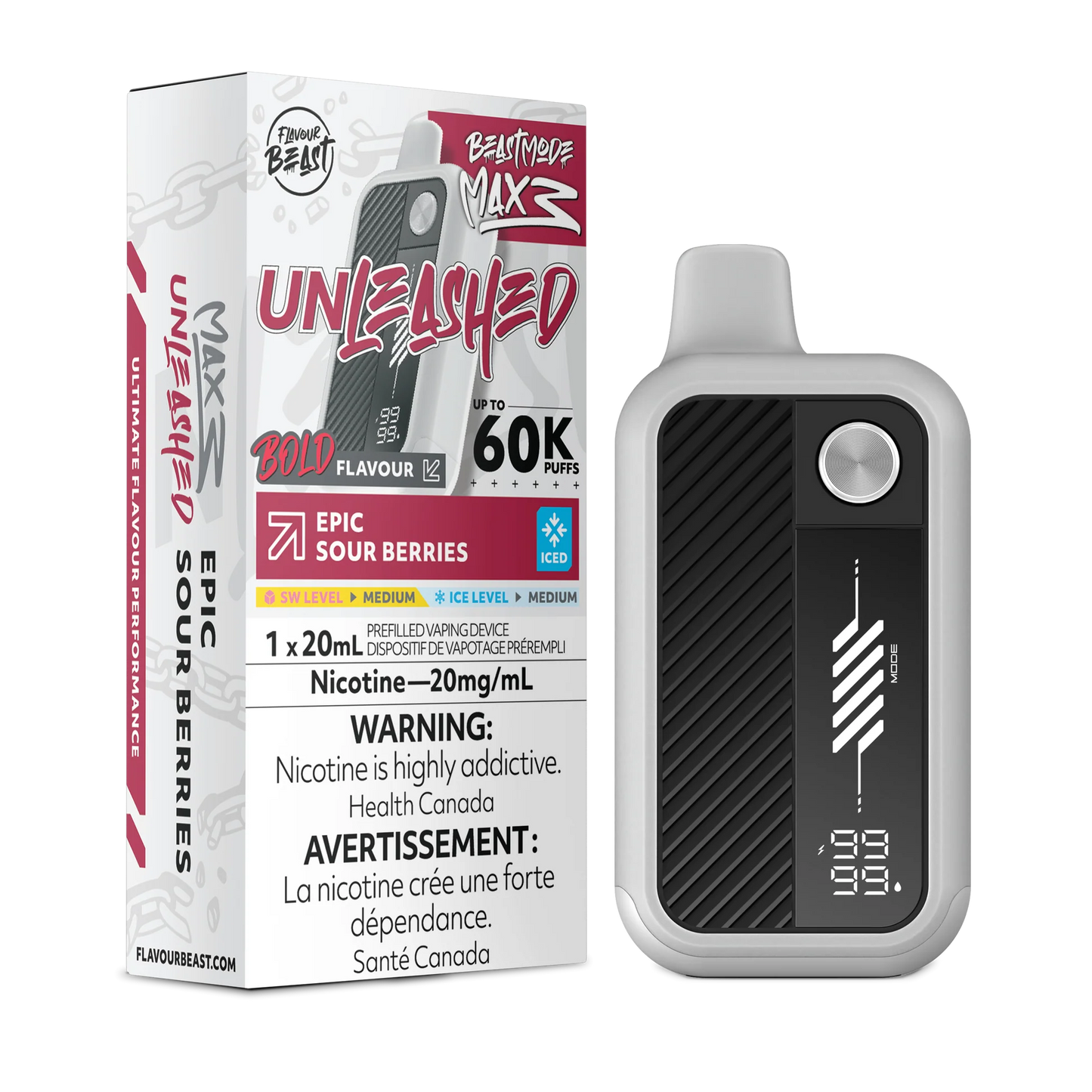 Flavour Beast Max 3 60k Epic Sour Berries Ice (Provincial)