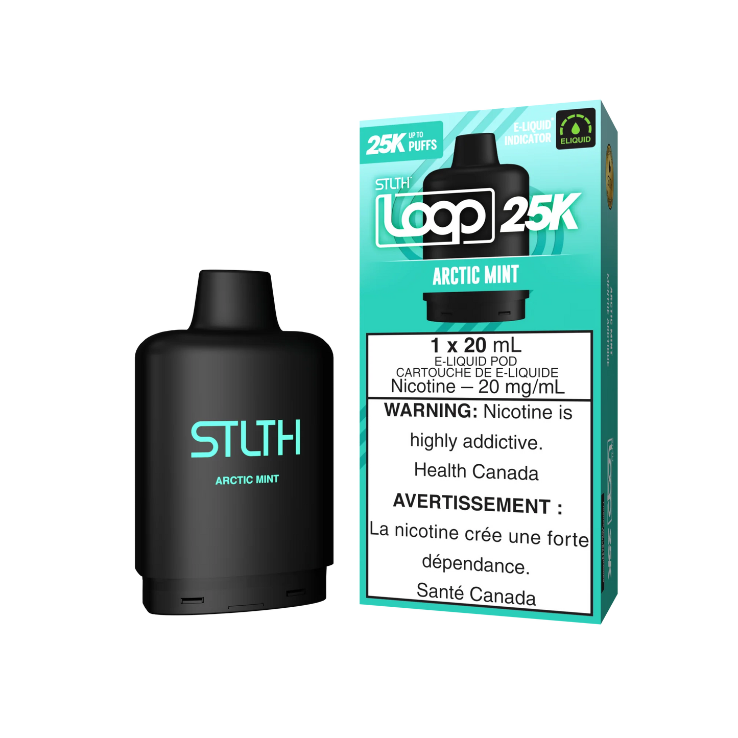 STLTH Loop pods 25k Arctic Mint (Provincial Tax)