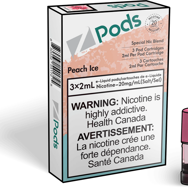 Zpods 2% Peach ice(Provincial Tax)