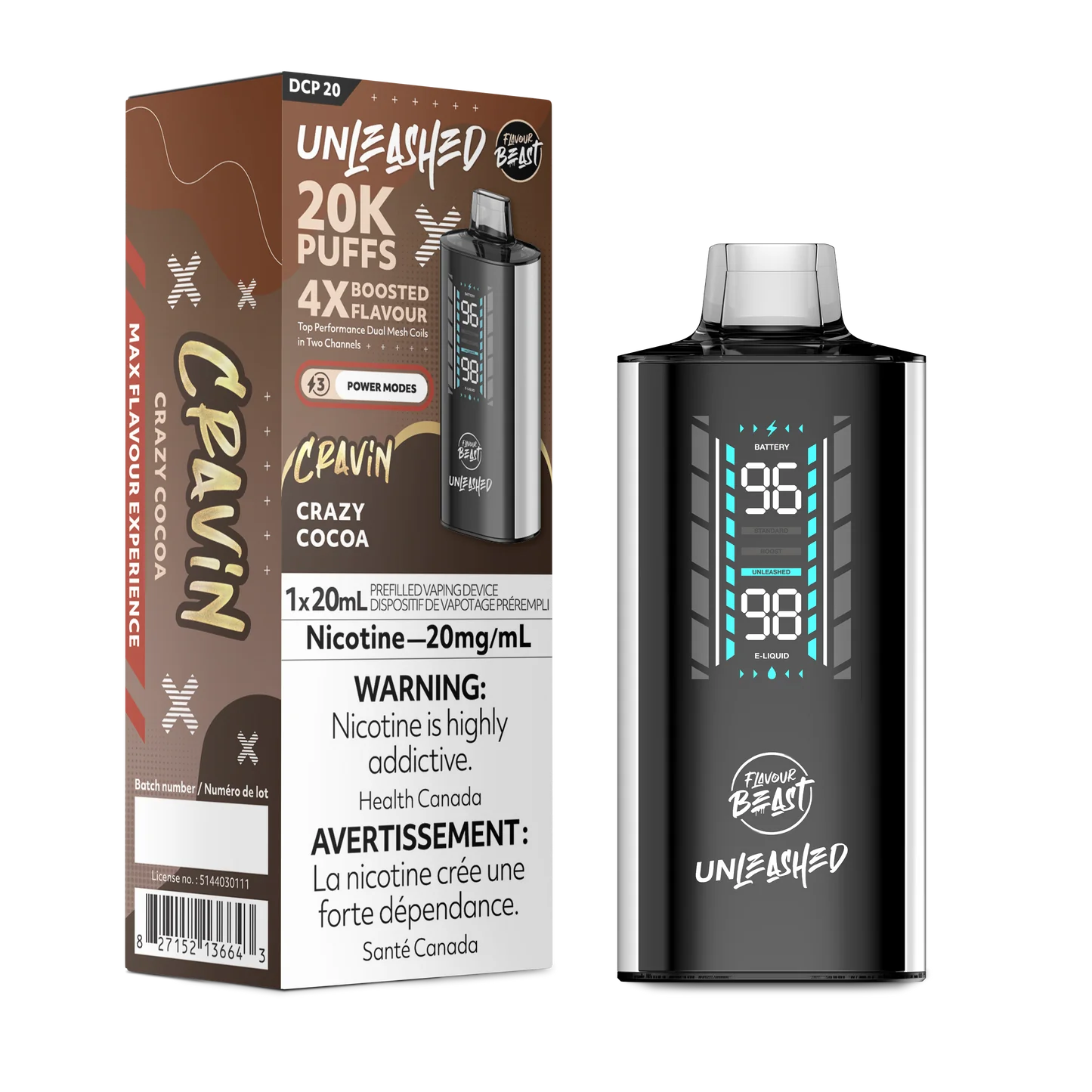 Flavour beast unleashed 20K crazy cocoa (provincial)