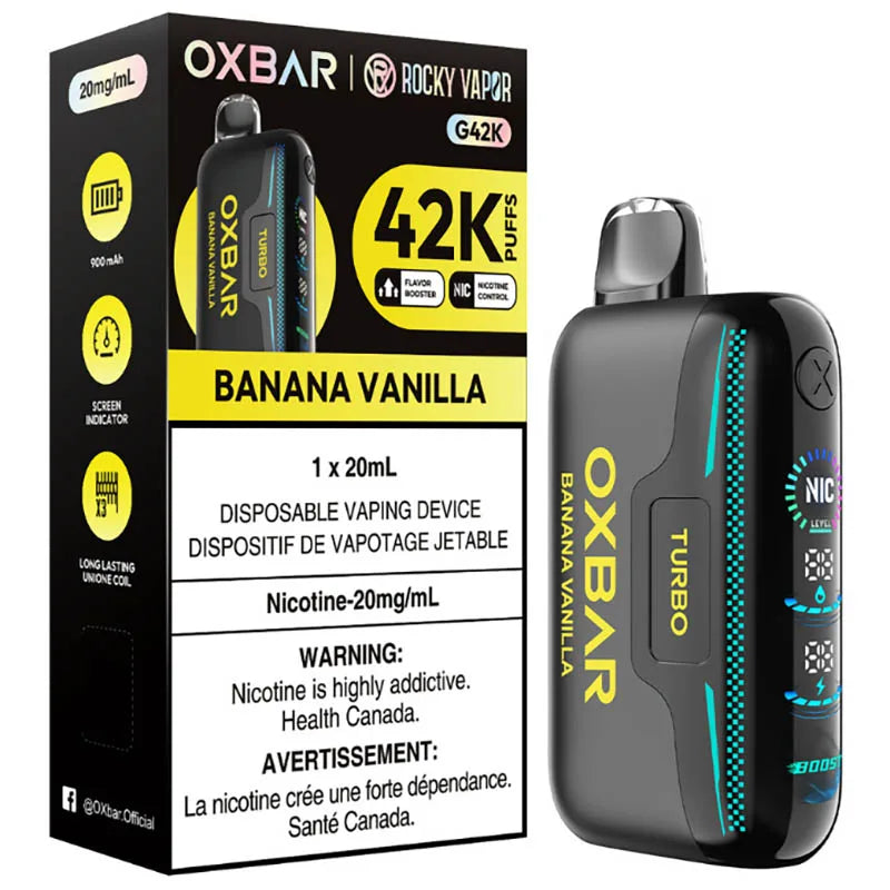Oxbar 42k Banana vanilla (Provincial tax)