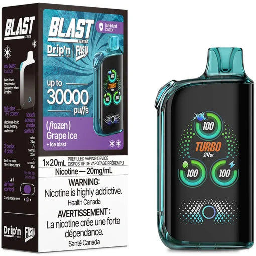 Dripn blast 30000 grape ice (provincial tax)