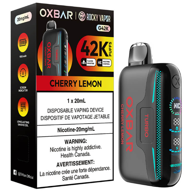 Oxbar 42k Cherry lemon (Provincial tax)