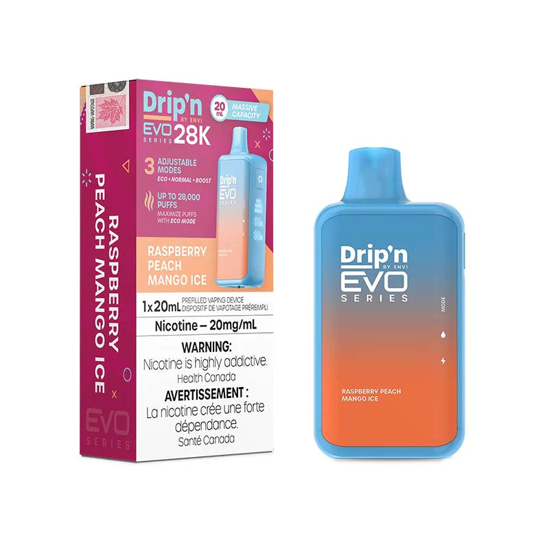 Dripn 28000 raspberry peach mango ice *