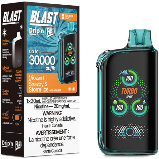 Dripn blast 30000 snazzy s Storm ice (provincial tax)