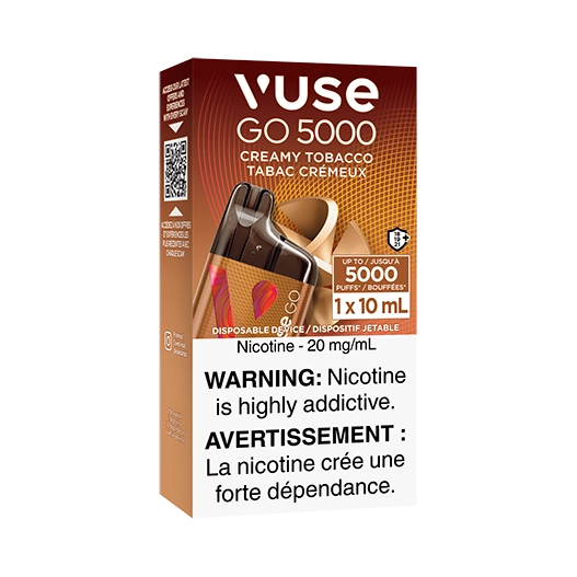 Vuse go 5k creamy tobacco (provincial tax)