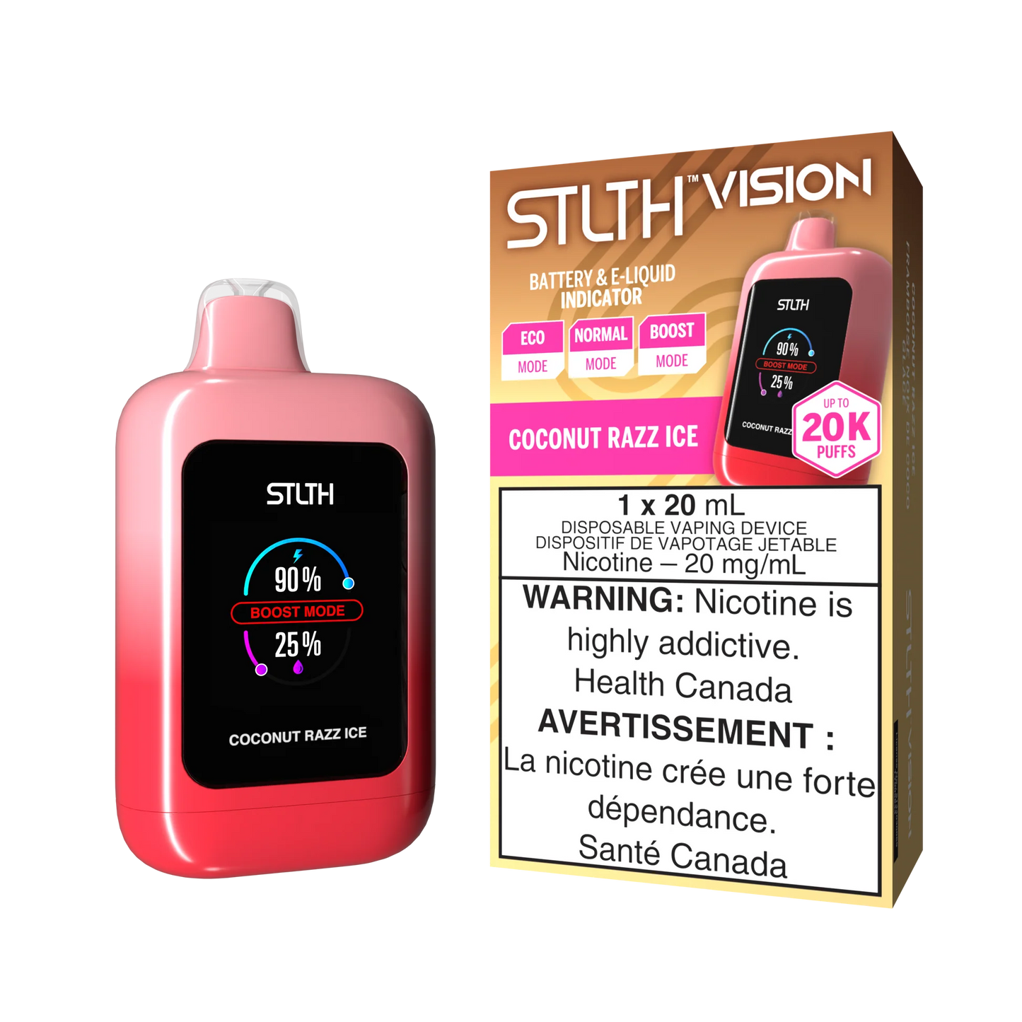 Stlth vision 20000 coconut razz ice (provincial)