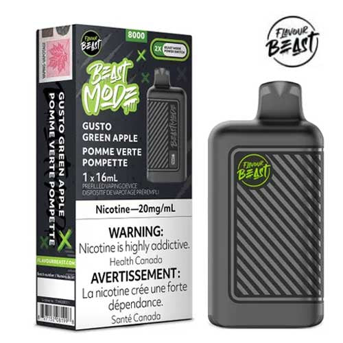 Flavour Beast - Beast Mode gusto green apple 8k (provincial tax)