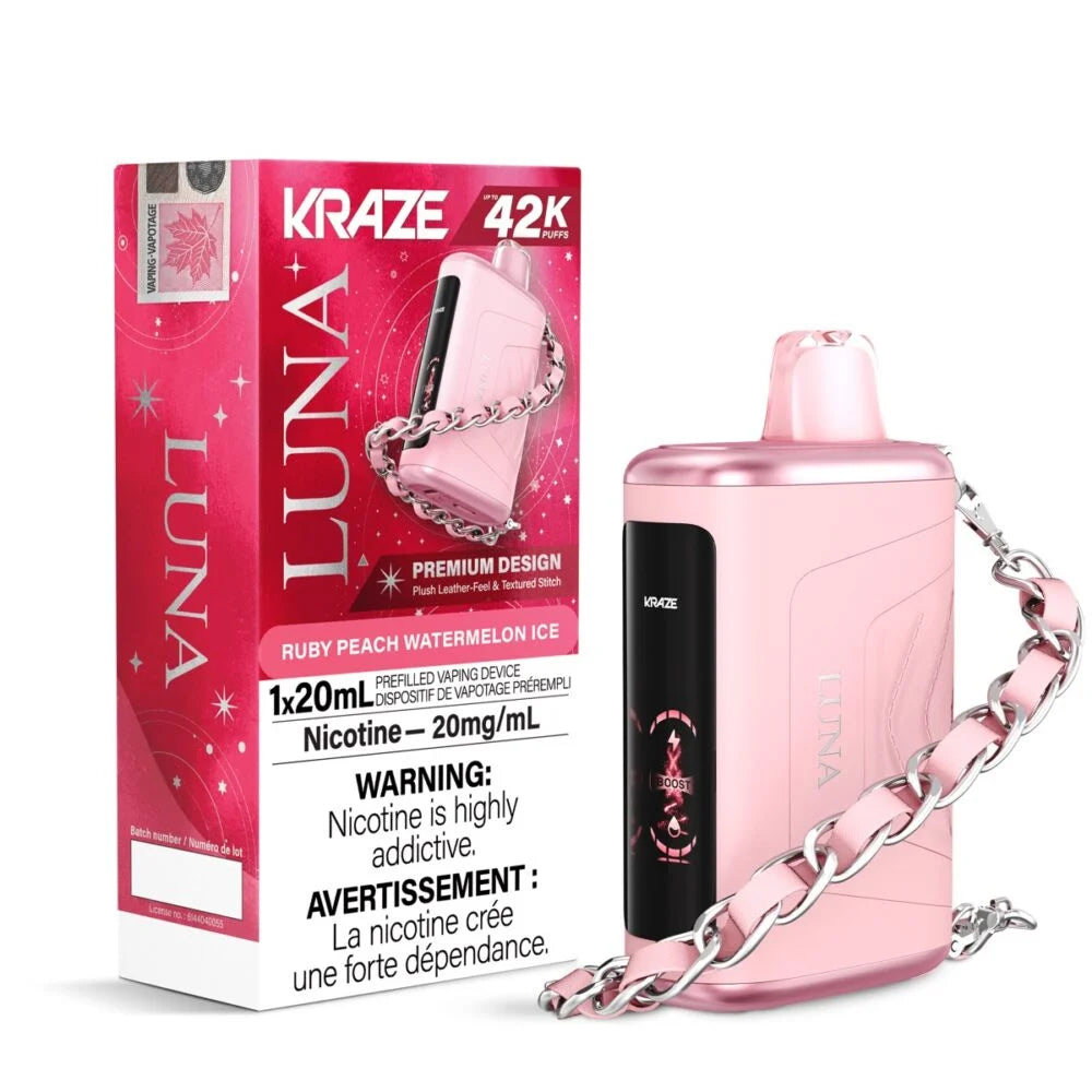 Kraze Luna 42k Ruby peach watermelon ice (Provincial Tax)