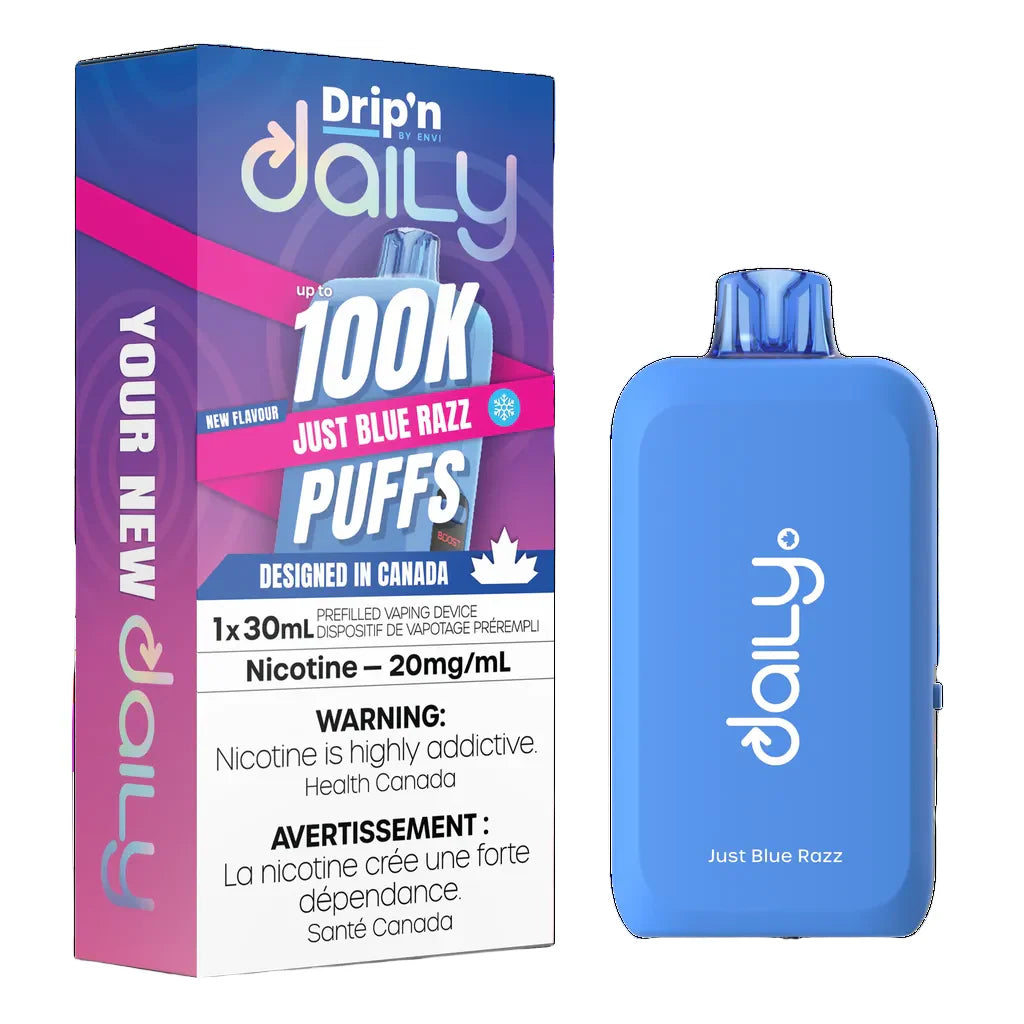 Dripn Daily 100k Just Blue Razz (Provincial)