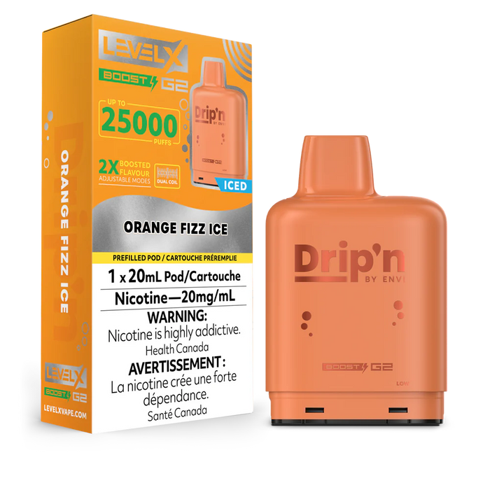 Dripn level x 25000 orange fizz ice(provincial)