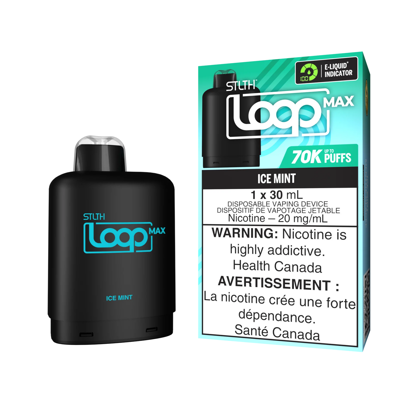 STLTH Loop pods 70k Ice mint (Provincial tax)