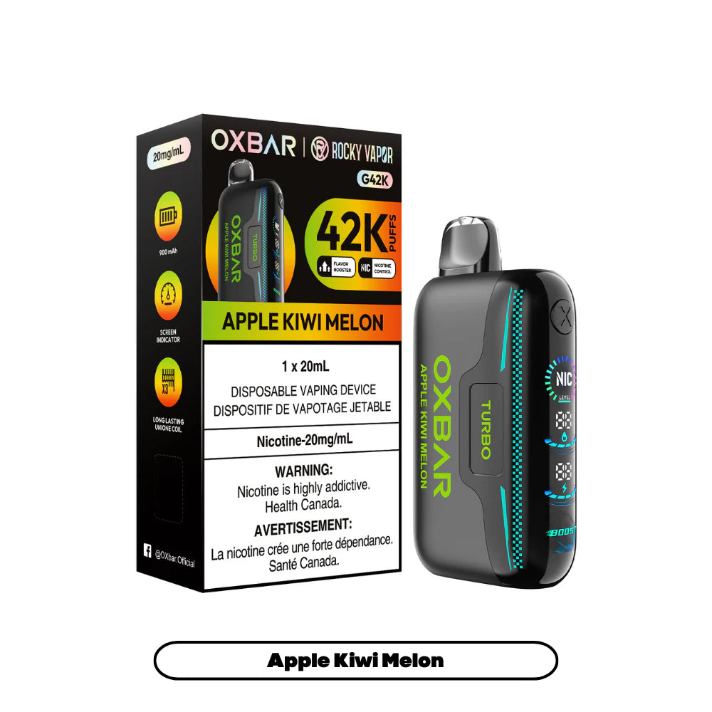 Oxbar 42k Apple kiwi melon (Provincial tax)
