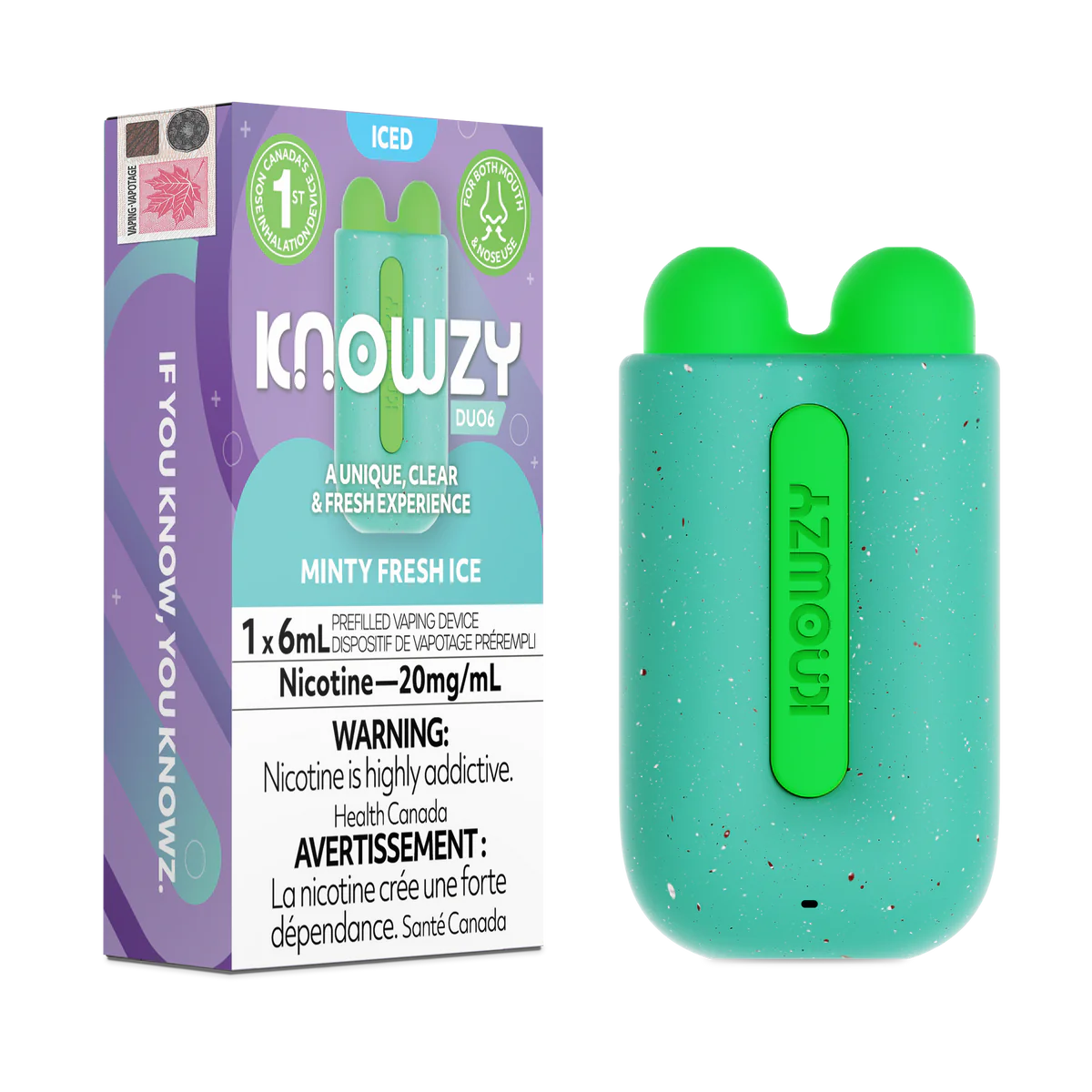 Knowzy Duo6 Minty Fresh Ice (Provincial Tax)
