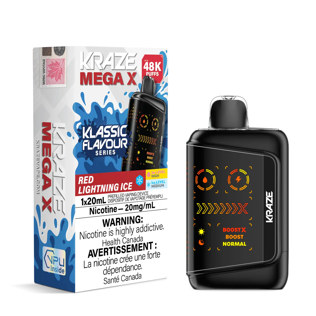Kraze Mega X Klassic 48k Red Lightning Ice (Provincial)