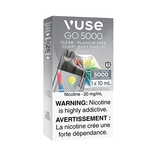 Vuse 5k clear(flavour free) (provincial tax)