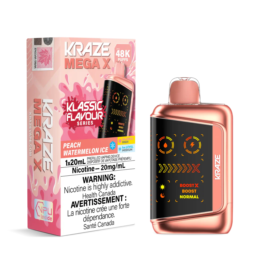 Kraze Mega X Klassic 48k Peach Watermelon Ice (Provincial)