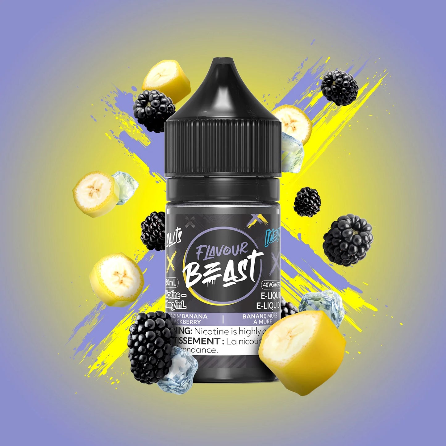 Flavour beast eliquid blazin banana blackberry (20mg/30ml) (provincial tax)