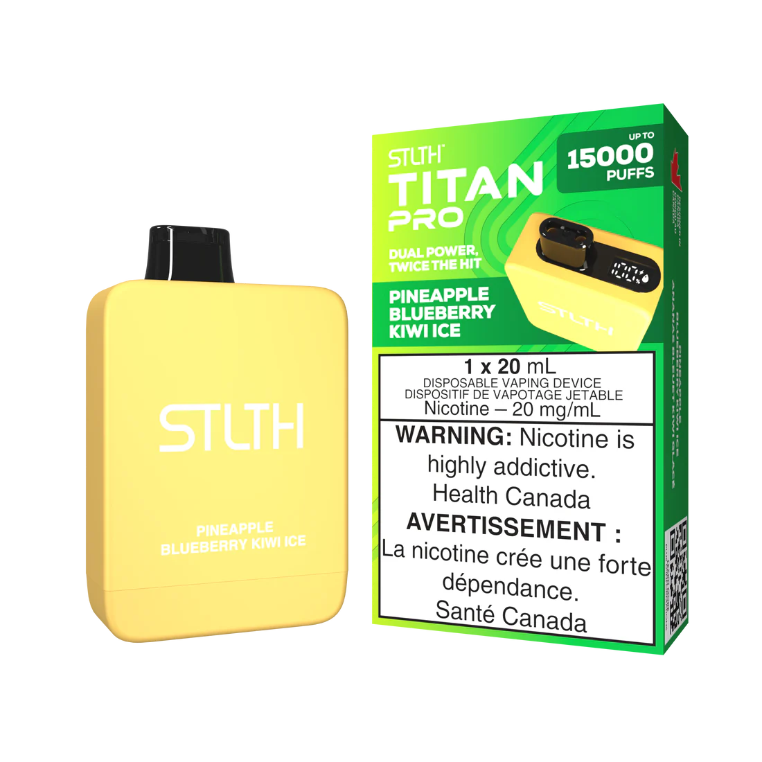 Stlth Titan Pro 15000 pineapple blueberry Kiwi ice*