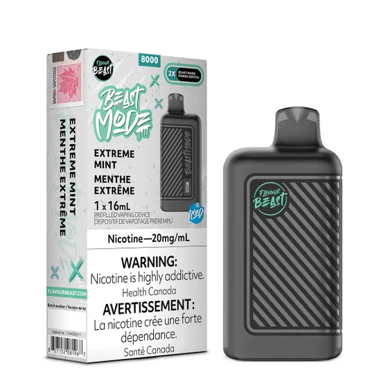 Flavour Beast - Beast Mode extreme mint 8k (provincial tax)
