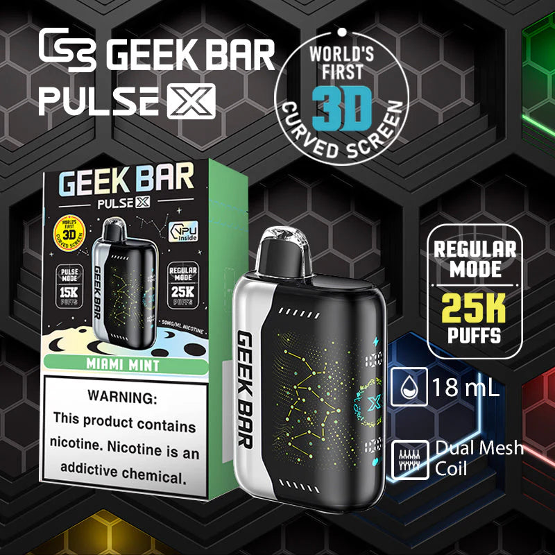 Geek Bar Pulse X 25k Miami Mint (provincial tax)
