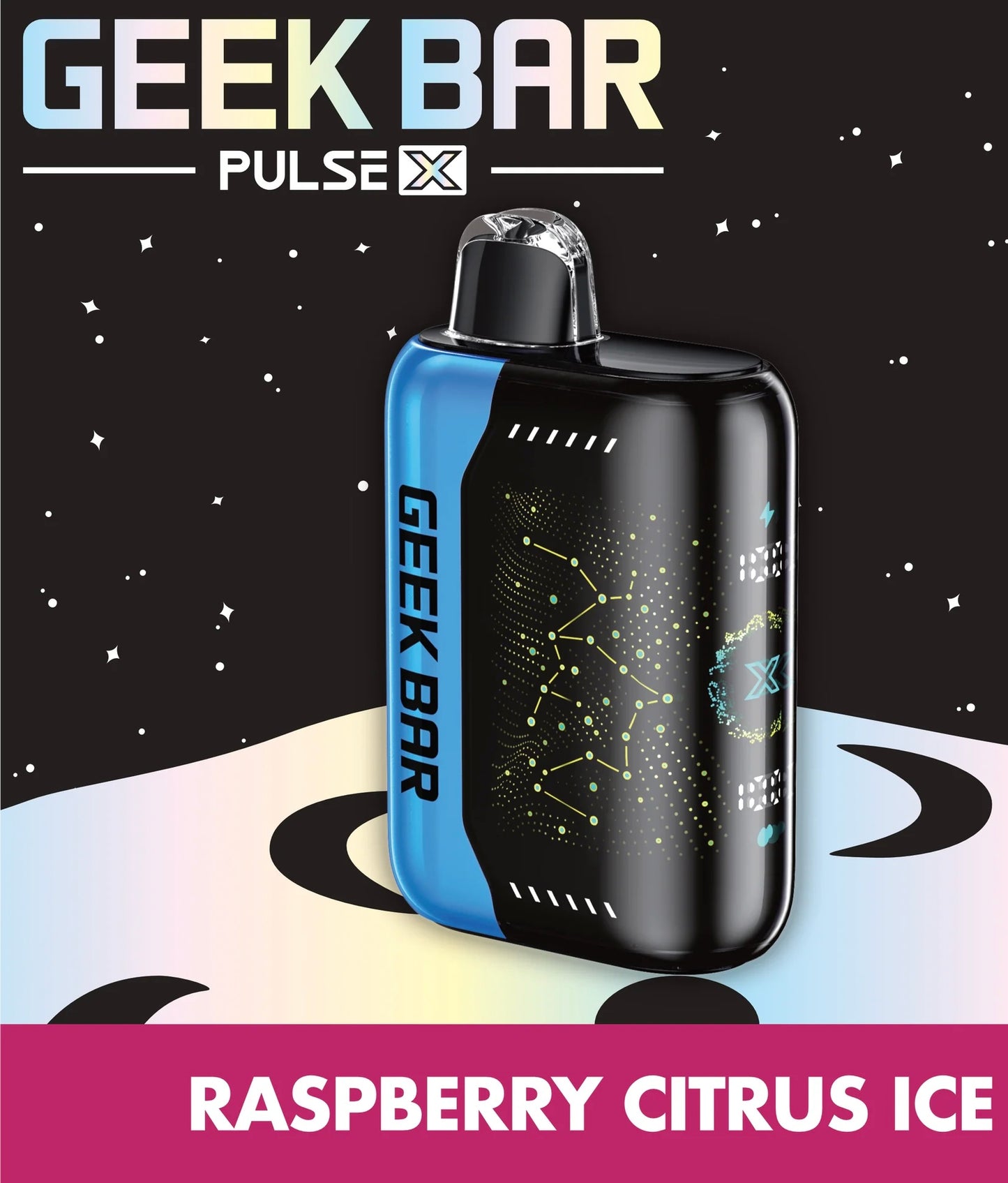 Geek bar pulse x 25k raspberry citrus ice (provincial tax)