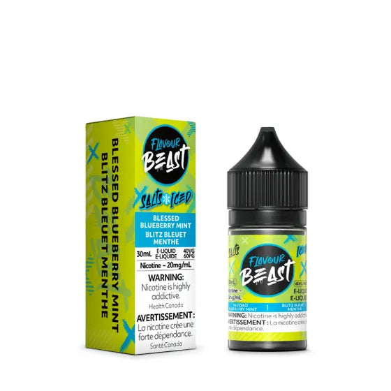 Flavour beast eliquid blessed blueberry mint iced 10mg *