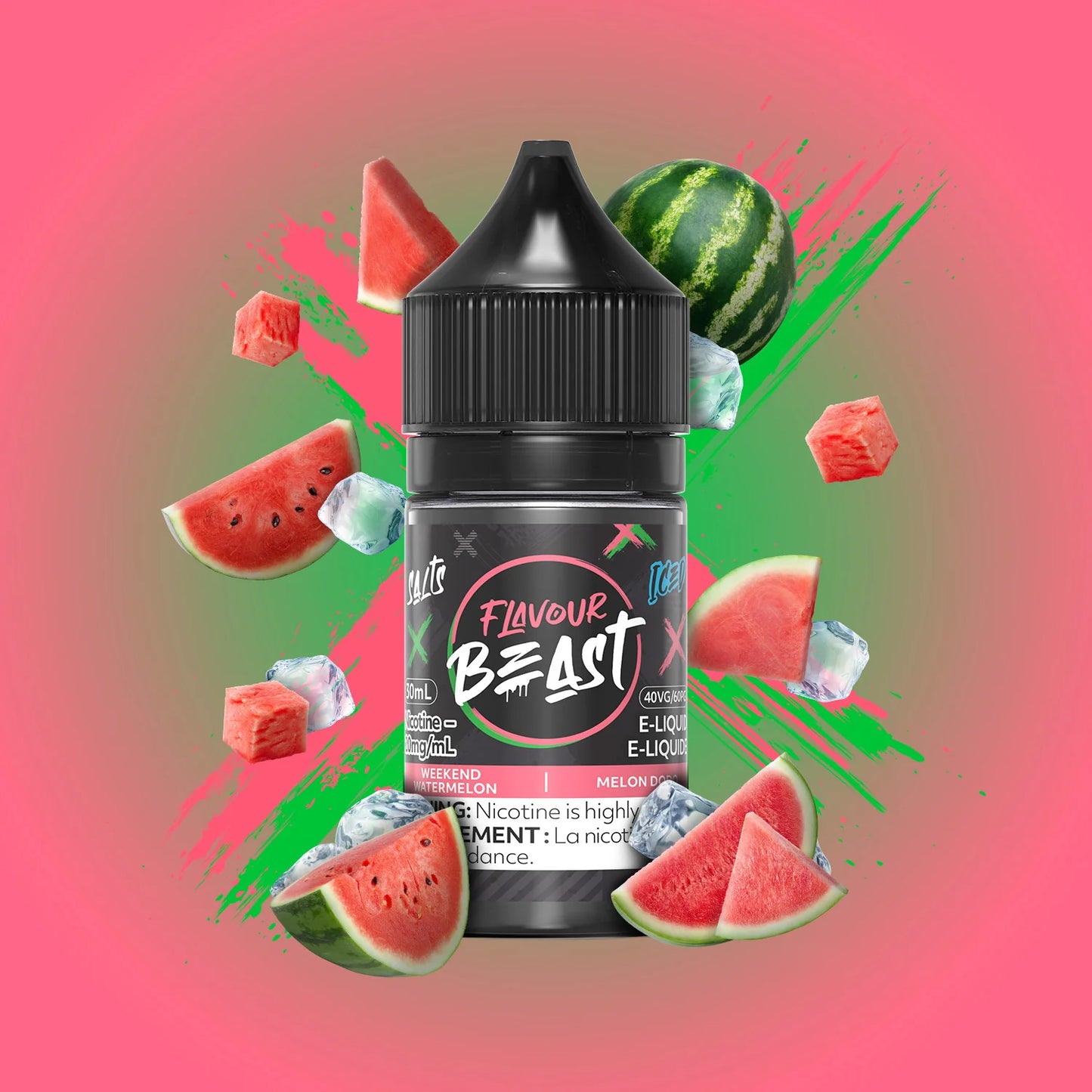 Flavour beast eliquid weekend watermelon 20mg *