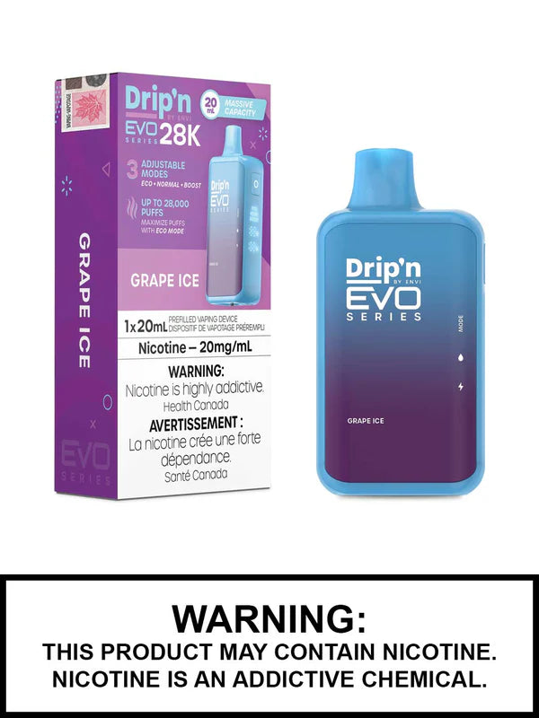 Dripn Evo 28000 grape ice (provincial tax)