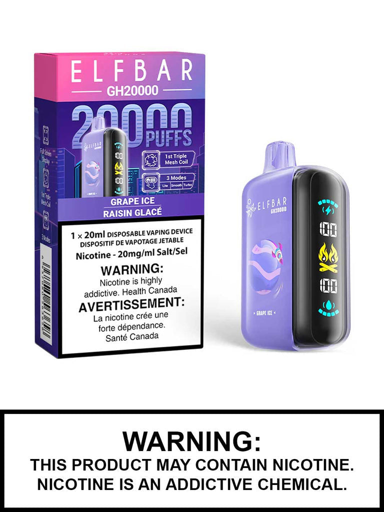 Elfbar GH 20000 Grape Ice (Provincial tax)