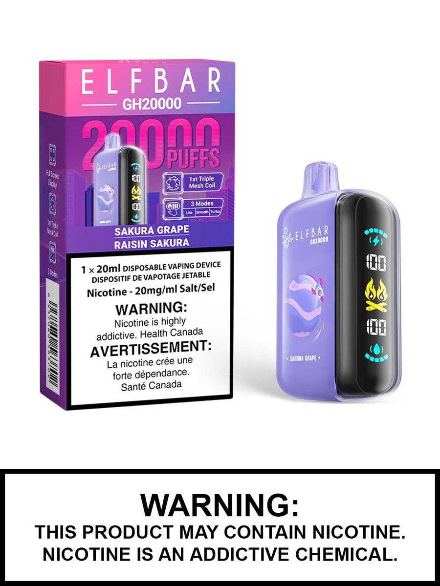 Elfbar GH 20000 Sakura Grape (Provincial tax)