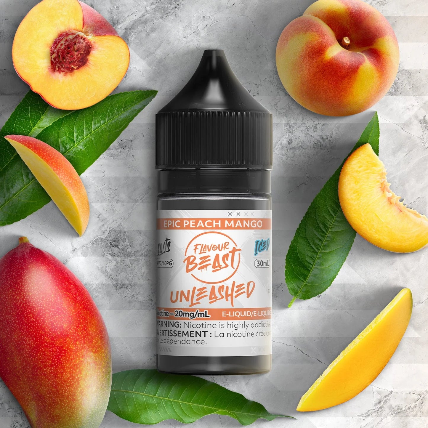Flavour beast eliquid epic peach mango 20mg/30ml*