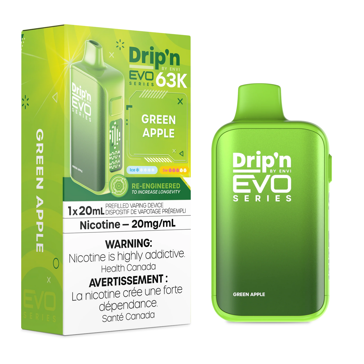 Dripn 63k green apple (provincial tax)